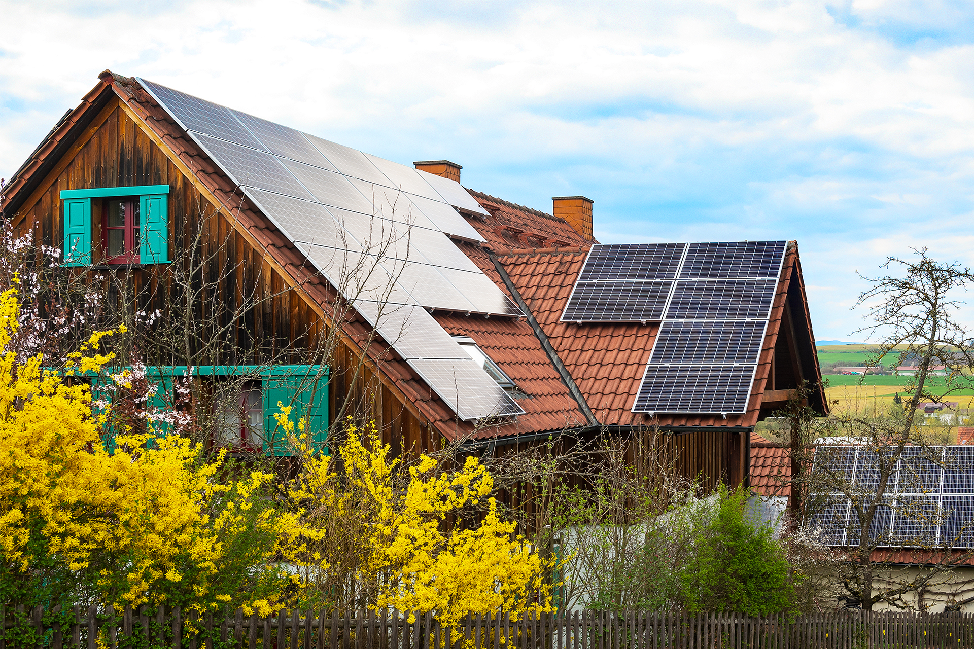 Rustikales Haus Mit Solaranlage